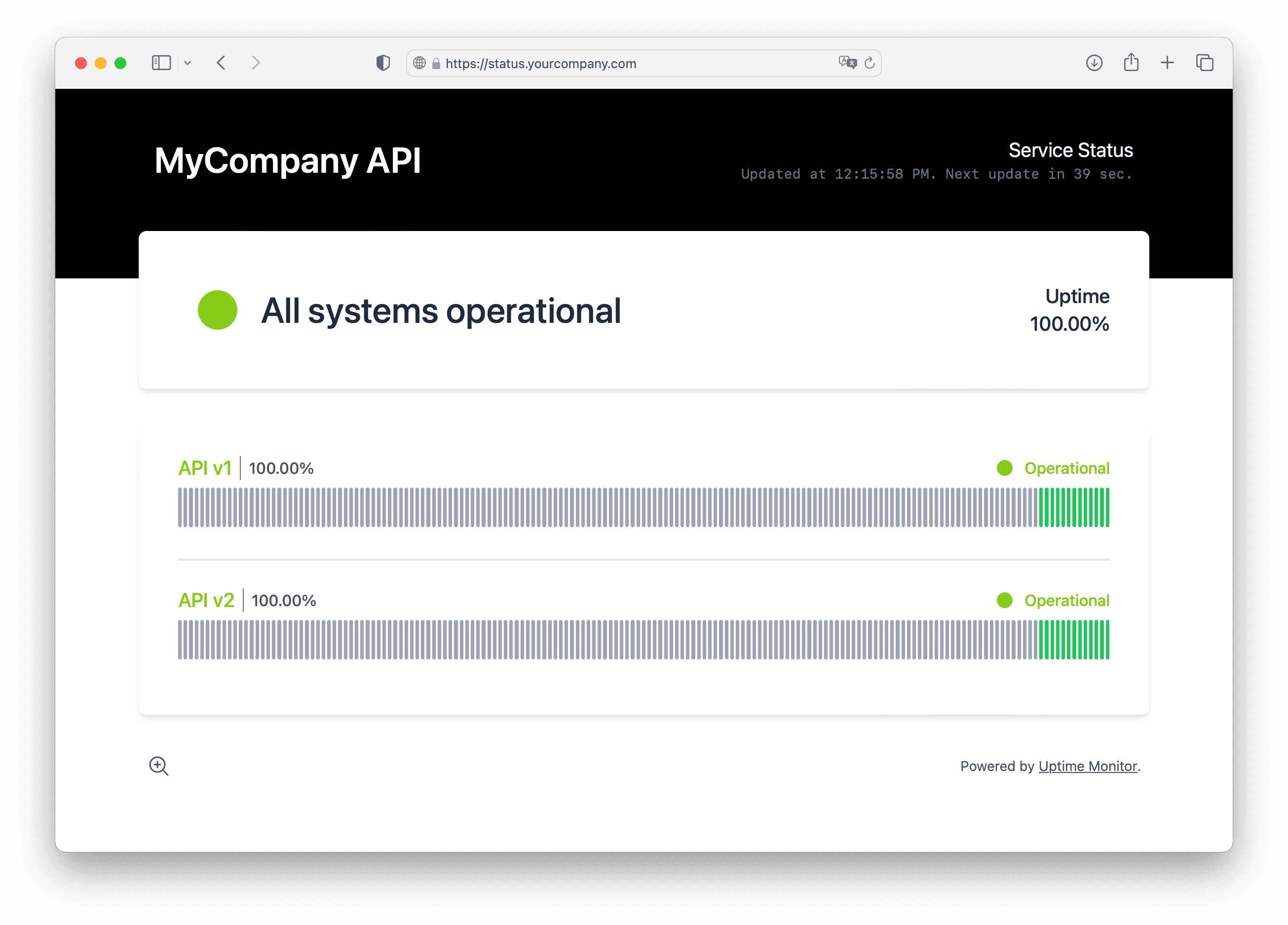 Status Page